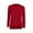 Red, variant on Long Sleeve Fall Tops Clearance Tops for Women Under 5$ Fall Patchwork Long Sleeve Round Neck Casual Sweatshirt