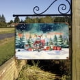 thumbnail image 3 of Merry Christmas Santa Reindeer Antlers American Shorthair Sleigh Xmas Winter Holiday Horizontal Metal Aluminum Sign Cat Lover Kitten Owner Gifts Wall Art Home Decor - 00023, 3 of 5