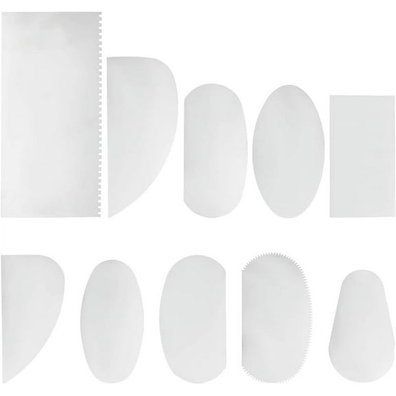 About 10pcs Stainless Steel Clay Tools Set 10 Styles Serrated Scraper Pottery Clay 8.5~14mm Shaping Modeling Wipe Out Tools for Polymer Clay Scraper Pottery Tools Scraper Crafts Kit 1set