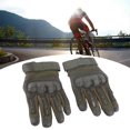 thumbnail image 4 of Motorcycle Gloves Hard Knuckle Breathable Good Grip Anti Slip Full Finger Powersports Gloves for Lumbering Heavy Industry Green XL, 4 of 4