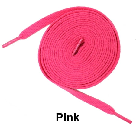 

Pink Flat Athletic Sneaker 27 36 45 54 63 Inch Shoelaces