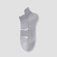 thumbnail image 2 of EOYWHK Men's Ankle Socks Low Cut Breathable Moisture Wicking Athletic Running Gym Socks Mesh Massage Bottom No Slip Socks Gray Free Size, 2 of 8