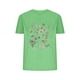 thumbnail image 2 of Fiudx Liquidación de Ofertas Flash Blusas con Estampado de Flores Pequeñas para Mujer Top de Manga Corta con Cuello Redondo, 2 of 4