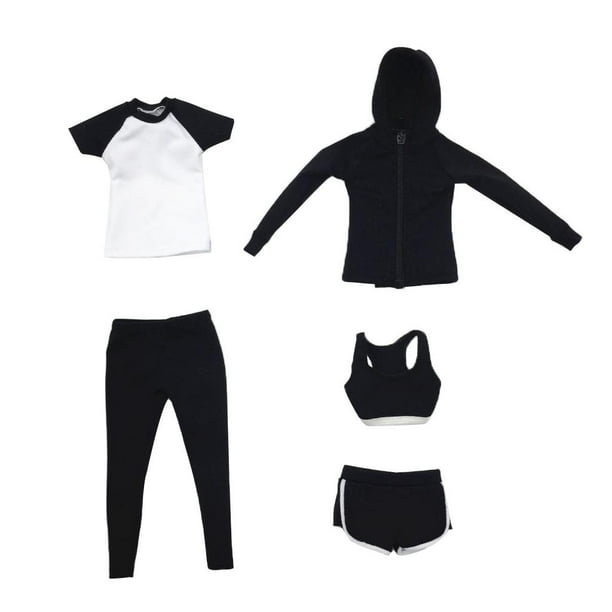 Ropa de Muñeca de Femenina 1/6, Chaqueta Hecha + + Pantalón + Pantalones Cortos para Yotijar Figura de acción Ropa de mujer