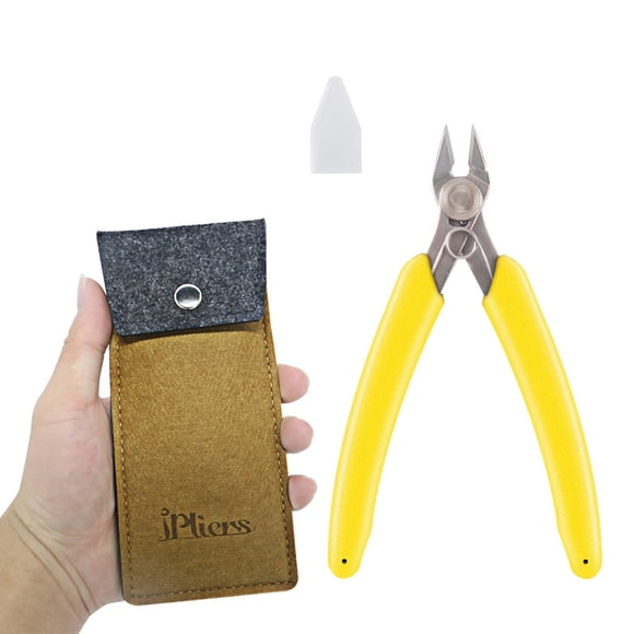 KUAIQU 5" Side Cutter Diagonal Wire Cutting Pliers Diagonal Wire Cutter Side Cutting Pliers 3 Pack Precision Cutting Pliers Ultra Sharp Wire Snips Wire Clippers Spring Loaded Flush Cutter