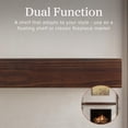 thumbnail image 2 of Mantels Direct Dakota 60 Inch Pine Wood Fireplace Mantel Shelf - Mocha, 2 of 5