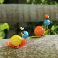 thumbnail image 7 of Metal Garden Decor Cute Snail Yard Art Outdoor Lawn Patio Ornament Fence Decorations for Outside - Set of 2(Yellow,Orange), 7 of 7