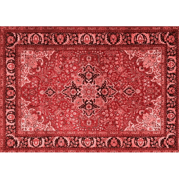 Ahgly Company Indoor Rectangle Persian Red Traditional Area Rugs, 7' x 10'
