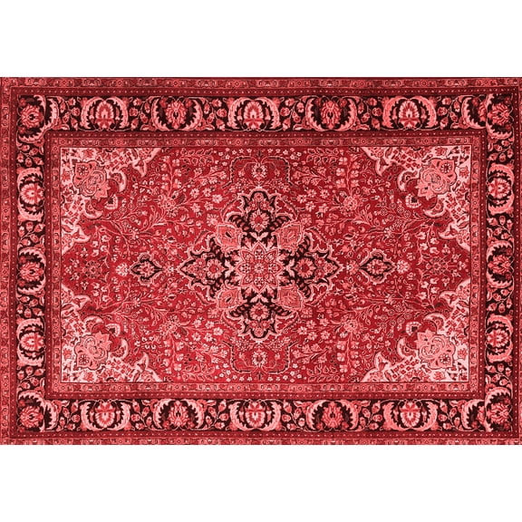 Ahgly Company Indoor Rectangle Persian Red Traditional Area Rugs, 5' x 7'