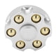 thumbnail image 5 of Juguete de giroscopio con punta de dedo desmontable alivia el estrés Juguete de descompresión giratorio de metal para oficina en casa Plata, 5 of 12