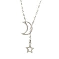 thumbnail image 1 of Collar Cadena Colgante Largo Oro Gargantilla Joyería Luna Collares Estrella Mujeres Colgantes, 1 of 1