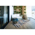 thumbnail image 4 of Linon Indoor Outdoor Machine Washable Bali Accent 3'x5' Rug in Ivory and Blue, 4 of 10