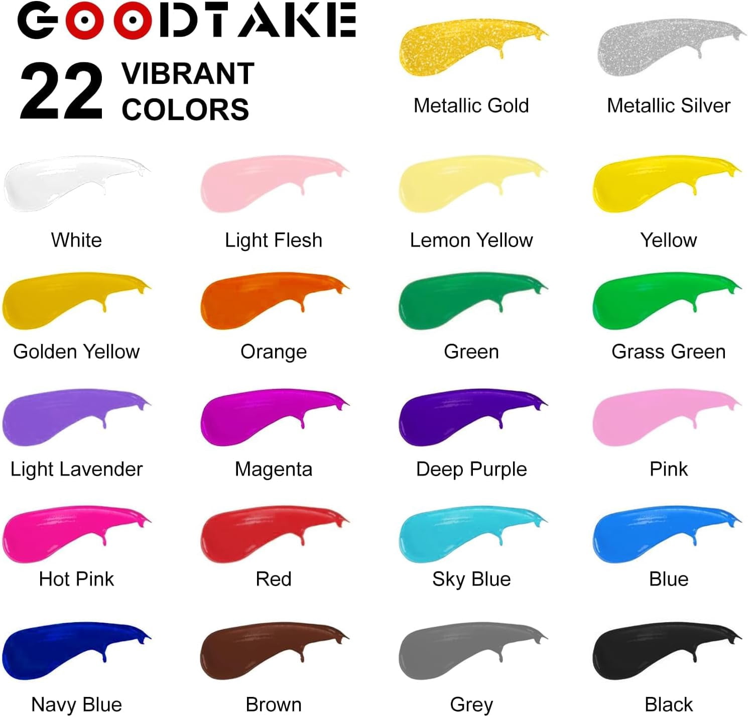 GOODTAKE Grass Green Acrylic Paint Set, 17 Fl Oz Each (Total 34 Oz) - Large Bulk Size for Professional Artists, Students & Hobbyists - Craft Paint for Canvas, Wood & Crafts (Grass Green, 34 Fl Oz)