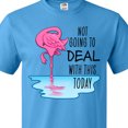 thumbnail image 4 of Inktastic Not Going to Deal with This Today- Sleeping Flamingo T-Shirt, 4 of 5