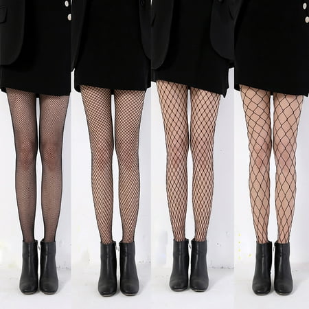 USSUMA Compression Socks for Women Gifts for Women Womens Sexy Fishnet Soft Tights Lingerie Transparent Erotic Pantyhose Net 1pc Fishnet Stockings. Black