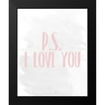 thumbnail image 2 of Kimberly, Allen 15x18 Black Modern Framed Museum Art Print Titled - PS I Love You, 2 of 5