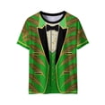 thumbnail image 2 of Xuyuer Women's Carnival Printed Round Neck Solid Color Short Sleeve Casual Loose T-Shirt, 2 of 8