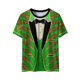 thumbnail image 2 of Xuyuer Women's Carnival Printed Round Neck Solid Color Short Sleeve Casual Loose T-Shirt, 2 of 8