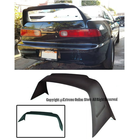 For 94-01 Acura Integra 4Dr Sedan DC2 Mugen Gen 1 Style ABS Plastic Rear Trunk Lid Spoiler Wing Lip Splitter 1994 1995 1996 1997 1998 1999 2000 2001 94 95 96 97 98 99 00 01