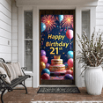 thumbnail image 3 of 21st Birthday Celebration Banner with Fireworks Balloon Cake Decorations Perfect for Parties Events Backdrop Background Festivities Photo Props Weddings, 3 of 4