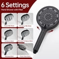 thumbnail image 6 of SUMERAIN Matte Black Shower System with High Pressure 6-Spray Handheld Filtered Shower Head, Shower Faucet Set with Rough in Valve, 6 of 12