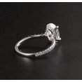 thumbnail image 5 of solitaire jewels 2.5CT Oval Moissanite Hidden Halo Engagement Ring For Women, 10K White Gold, 5 of 6