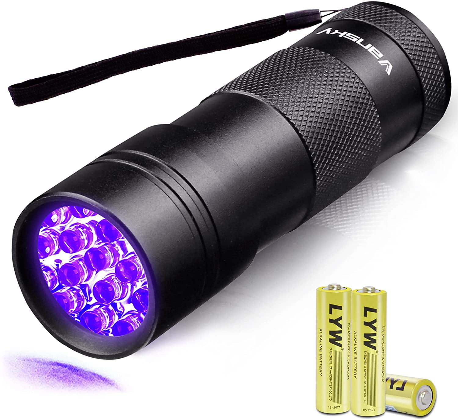 UV Ultra Violet LED Flashlight Blacklight Light 365 nM Inspection Lamp Torch^dm 