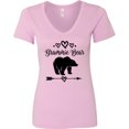 thumbnail image 3 of Inktastic Grammie Bear Grandma Women's V-Neck T-Shirt, 3 of 5
