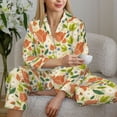 thumbnail image 4 of Wukai Rose Daisy Print Women's Pajama Set - Soft Long Sleeve Sleepwear for Comfort and Style-X-Large, 4 of 9