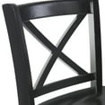 thumbnail image 6 of Linon Torino 30" Cross-Back Indoor Wood Bar Stool, Black, 6 of 9