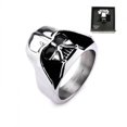 thumbnail image 1 of Star Wars Bijoux Bague en Acier Inoxydable 3D pour Hommes, Argent, 12, 1 of 3
