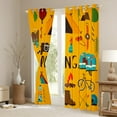 thumbnail image 4 of jejeloiu Happy Camping Black Out Curtains,Camper Car Rv Curtains Pack of 2 (42x63 Each),Outdoor Adventure Bedroom Curtains For Girls Boys,Super Cozy Room Decor, 4 of 6
