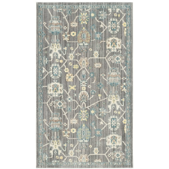 SAFAVIEH Valencia Gemma Abstract Polyester Area Rug, Mauve, 3' x 5'