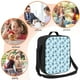 thumbnail image 5 of Fotbe Black White Gray Rabbit Lonchera Bolsa de Almuerzo para Hombres y Mujeres, Lonchera de Gran Capacidad, Bolsa de Almuerzo Reutilizable, Bolsa Térmica Aislante, 5 of 7