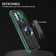 thumbnail image 5 of for Motorola Moto G30 Case - Heavy Duty Phone Holster with Belt Clip | with Kickstand | Shockproof, Dual Layer Protective | Drop Protection Hybrid Case for Motorola Moto G30,Darkgreen, 5 of 10