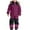 Dark Purple, variant on uikmnh Fall Romper Boys All Weather Thermal Ski Snowsuit Windproof Winter Warm Removable Hood Softshell Outdoor Mud Overall Jumpsuit Size:8-9 Years