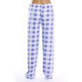 thumbnail image 4 of Trousers Pants for Women Micro Elastic Plaid Home Pants Drawstring Elastic Waist Loose Wide Leg Pajama Pants Cargo Pants Women Light Purple XXL, 4 of 4