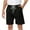 Black, variant on Plebaso Summer Men's Casual Shorts Drawstring Lightweight Shorts Plain Elastic Waist Short Pants for Men