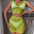 thumbnail image 4 of Gibobby Sujetador De Encaje Para Mujer Conjunto de Lencería de Malla, Elegante Conjunto de Lencería con Bordado de Bloques de Color Ajustable para Mujer para Luna(Verde, Talla única), 4 of 5