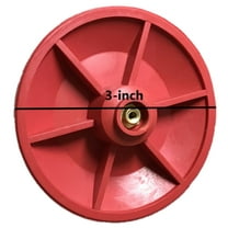 Universal Red Disc Screw-On Toilet Flapper – Durable Rubber Replacement Part by NuFlush
