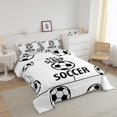 thumbnail image 3 of Erosebridal Soccer Player Comforter Sets Queen Size, American Football Comforters & Duvets, Sports Lover Decor, Reversible 3pcs, 3 of 7
