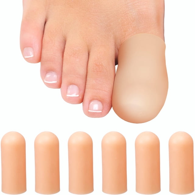 Homergy Protectores de Gel Suave para Dedos del Pie con Aceite de Coco - Paquete de 6