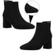 thumbnail image 4 of GOOHOCHY 1 par de botines con cremallera Zapatos de punta cuadrada para mujer Botas de tacón medio de otoño, 4 of 7