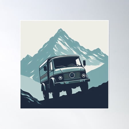 Mountain Explorer 1 Poster Wall Art, Modern Wall Decor, 16x16 UNFRAMED