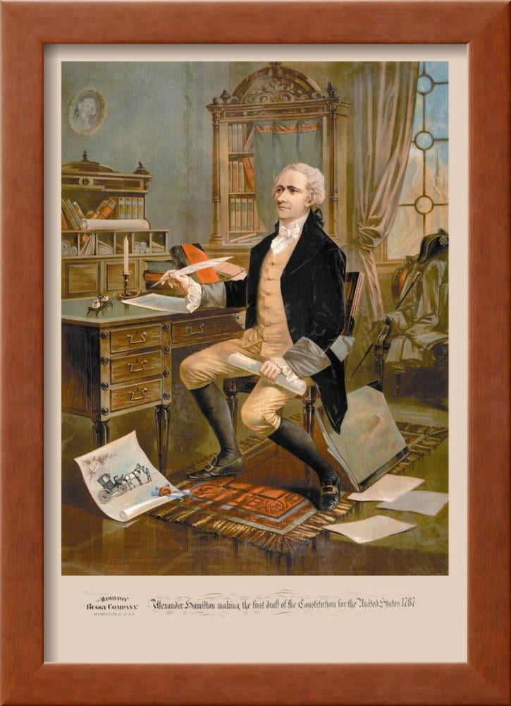 Alexander Hamilton Framed Portrait 