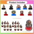 thumbnail image 2 of Wrestling Party Decorations Centerpieces Cake Toppers Supplies for Birthday Photo Props Honeycomb Table Toppers, 2 of 7