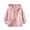 Pink, variant on Kiijoy Toddler Boys Windproof Hooded Jacket Solid Casual Zip Up Coat Outerwear, Sizes 2-3