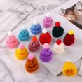 thumbnail image 3 of 10/20 piezas Mini gorro de Papá Noel, sombreros de bola de pelo, broche, alfileres para suéter, insignia, Collar, ropa, accesorios para muñecas, decoración artesanal de costura DIY, 3 of 4