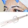 thumbnail image 1 of Safety Portable Sterile Eyebrow Stencil, Tattoo Positioning RulerTattoo Positioning Ruler, Beauty Shop Make Up for Home Girls Golden,Silver,Black, 1 of 7