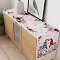 thumbnail image 4 of Pink Valentine's Day Table Runner - 70 Inch Long, Kitchen Dining Table Runner Dresser Scarves, Spring Floral Eucalyptus Leaves Gnomes Farmhouse Decor for Coffee Tables Wedding Party Banquet, 4 of 8